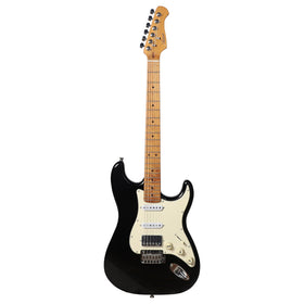 Damaged Artist ST62II Black Electric Guitar w/ HSS Pickups