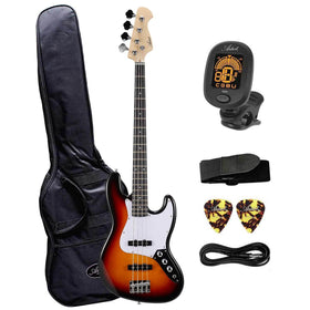 Artist AJB Sunburst Bass Guitar w/ Accessories