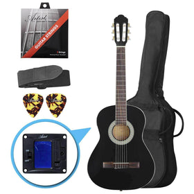 Artist CL34 - 3/4 Size Classical Nylon String Guitar Pack - Black