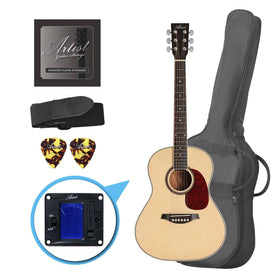 Artist LSP34 Natural 3/4 Size Beginner Acoustic Guitar Pack