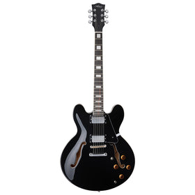 Artist Black58DLX Semi-Hollow Electric Guitar w/ Bullbucker Pickups