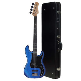 Artist Vintage-Hybrid Royal Sparkle Active/Passive Bass & Black Case