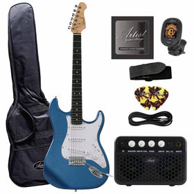 Artist ASP Blue Electric Guitar w/ Accessories & Amp