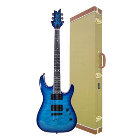Artist Gnosis6 Blue Cloud Electric Guitar w/ Humbuckers & Tweed Case