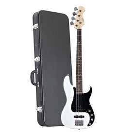 Customer Returned Artist Vintage Hybrid P-J styled Bass White + Case