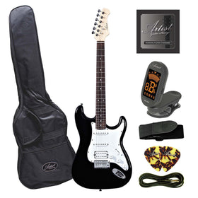 Customer Returned Artist STH Black Electric Guitar with Humbucker