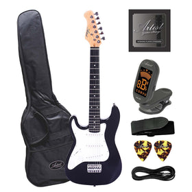 Customer Returned Artist MiniS Plus Left Handed 3/4 Sized Electric Guitar + Accessories