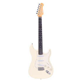 Customer Returned Artist ST62 Vintage White Electric Guitar