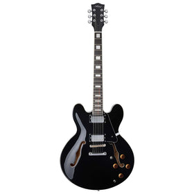 Customer Return Artist Black58DLX Semi-Hollow Electric Guitar w/ Bullbucker Pickups